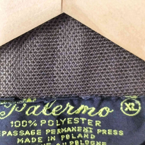 palermo 総柄 ロングスリーブ ポロシャツ メンズ import:XL