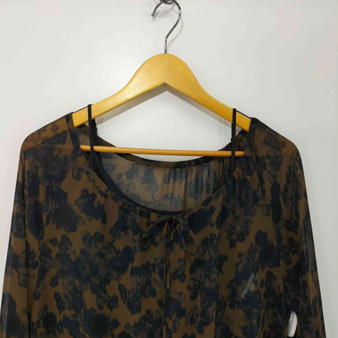デミルクスビームス Demi-Luxe BEAMS 24SS AK+1 シフォン フラワー ワンピース レディース