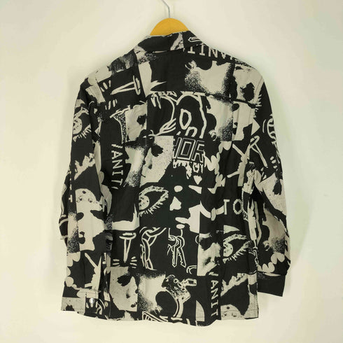 ディーゼル DIESEL S-KRUTZ 総柄 リングジップ 総柄 シャツジャケット メンズ import:XS