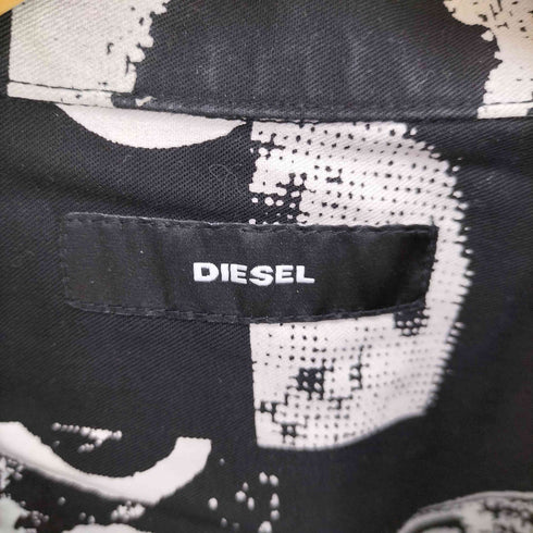 ディーゼル DIESEL S-KRUTZ 総柄 リングジップ 総柄 シャツジャケット メンズ import:XS