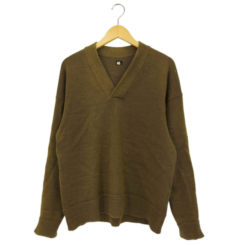 アナトミカ ANATOMICA 日本製 Vネック ウールニットセーター メンズ XL