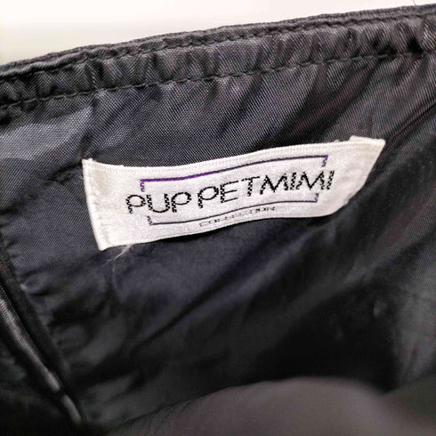 pup pet mimi フリル ティアード ラメ ワンピース レディース 13AR