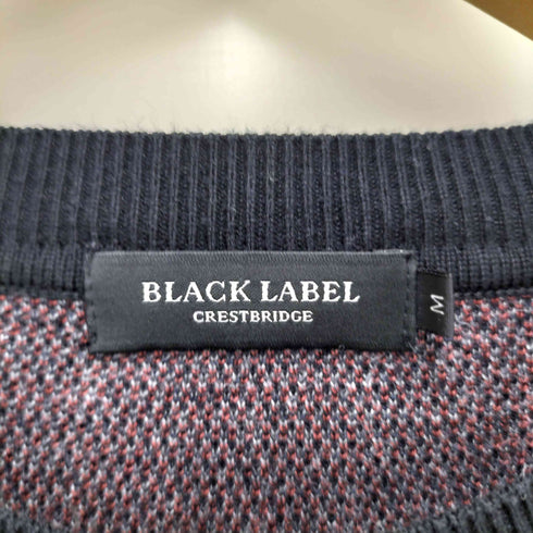 ブラックレーベルクレストブリッジ BLACK LABEL CRESTBRIDGE チェック柄 クルーネックニット メンズ JPN:M