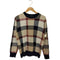 ブラックレーベルクレストブリッジ BLACK LABEL CRESTBRIDGE チェック柄 クルーネックニット メンズ JPN:M