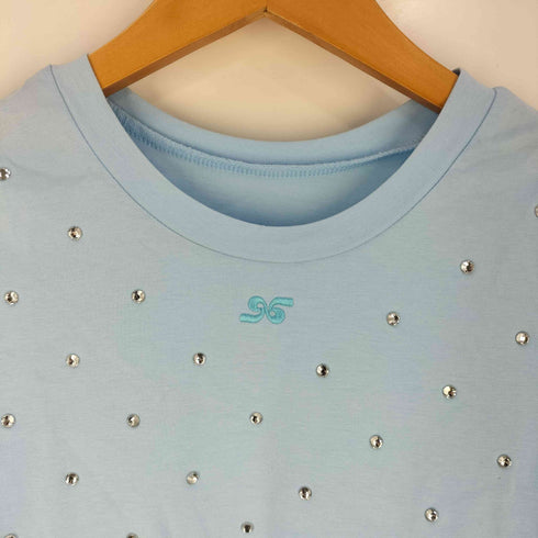 リリーブラウン Lily Brown L.B CANDY STOCK フロントロゴラインストーンT レディース ONE SIZE