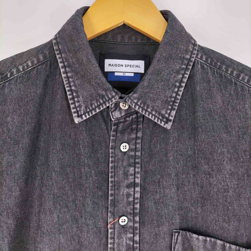 メゾンスペシャル MAISON SPECIAL 25SS 8oz Denim Prime-Over Layering Short Sleeve Shirt メンズ JPN:1
