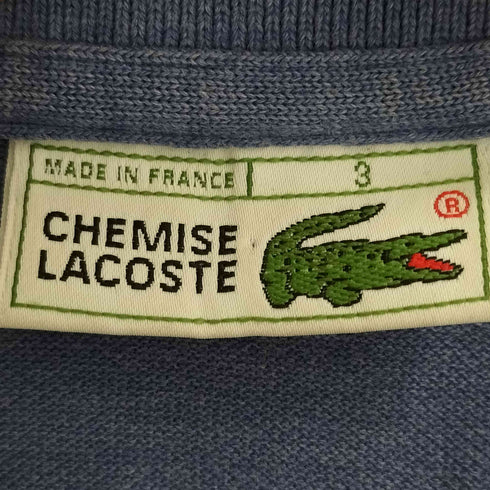 シュミーズラコステ CHEMISE LACOSTE フランス製 フレラコ 鹿の子ポロシャツ L/S メンズ 3