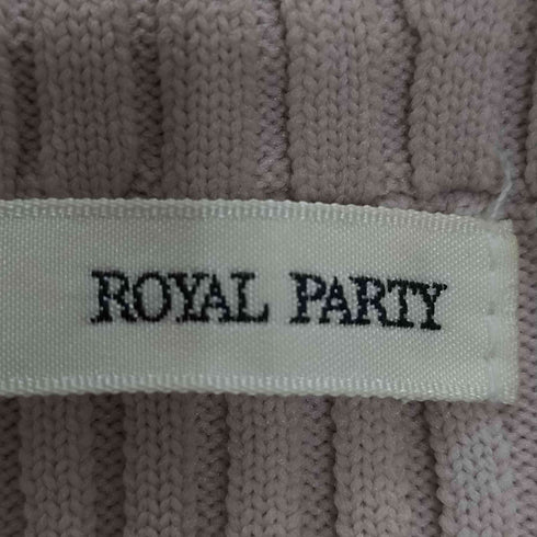 ロイヤルパーティー ROYAL PARTY ダブルZIPオフショルタイトニットワンピース レディース FREE