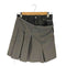 プランクプロジェクト PRANK PROJECT 24AW Faux Leather Combo Pleats Mini Skirt レディース FREE
