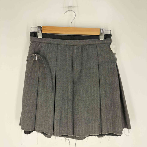 プランクプロジェクト PRANK PROJECT 24AW Faux Leather Combo Pleats Mini Skirt レディース FREE