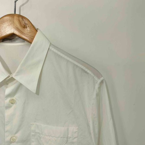 プラダ PRADA トライアングルパッチ シャツ メンズ import:M