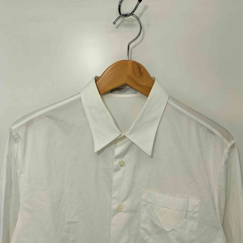 プラダ PRADA トライアングルパッチ シャツ メンズ import:M