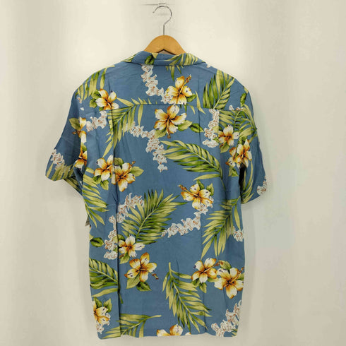 トゥーパームス TWO PALMS ハワイ製 花柄 レーヨン 半袖 アロハシャツ メンズ M