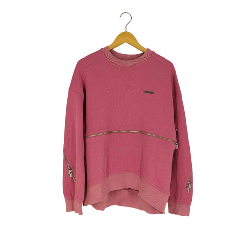 プランクプロジェクト PRANK PROJECT 23AW Zipper Slit Ribbed Cardboard Knit Top レディース FREE