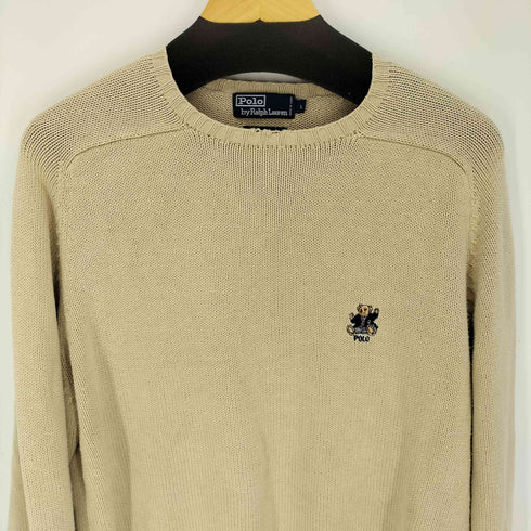ポロバイラルフローレン Polo by RALPH LAUREN ベアー刺繍 ニット セーター メンズ import:L