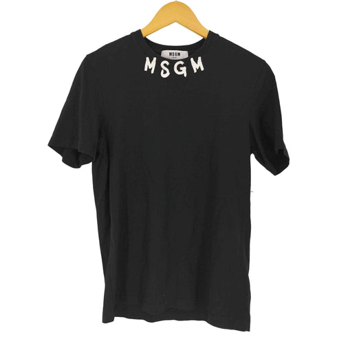 エムエスジーエム MSGM イタリア製 ロゴプリント S/S クルーネック Tシャツ メンズ import:XS