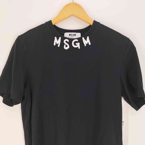 エムエスジーエム MSGM イタリア製 ロゴプリント S/S クルーネック Tシャツ メンズ import:XS