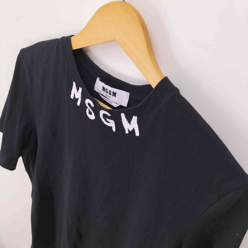 エムエスジーエム MSGM イタリア製 ロゴプリント S/S クルーネック Tシャツ メンズ import:XS
