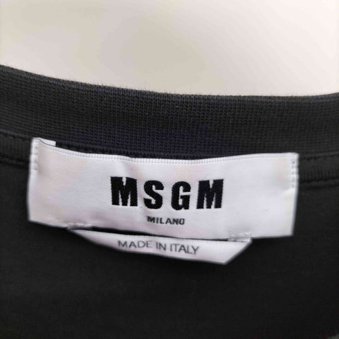 エムエスジーエム MSGM イタリア製 ロゴプリント S/S クルーネック Tシャツ メンズ import:XS