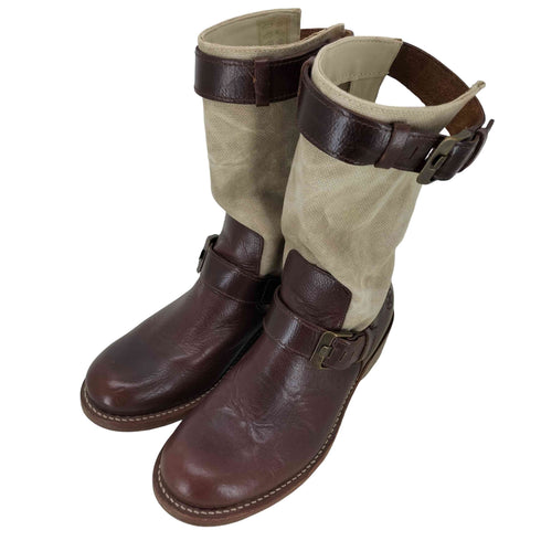 ドクターマーチン Dr.Martens レザー&ヘンプ ストラップブーツ レディース UK:5