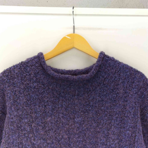 YARNWORKS アクリル ウール ポリ ミックスファブリック ロールネック メランジ ニット セーター メンズ import:XL