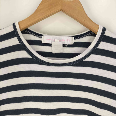 コムデギャルソンシャツ COMME des GARCONS SHIRT フランス製 ボーダー 切替 L/S カットソー レディース JPN:S