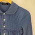 トリココムデギャルソン tricot COMME des GARCONS AD2007 08SS フリル タック L/S ポロシャツ レディース
