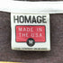 HOMAGE 90S USA製 袖シングル オハイオ Tシャツ メンズ import:M