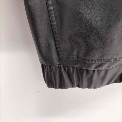 ザラ ZARA フェイクレザー コーティング ジャケット レディース import:L