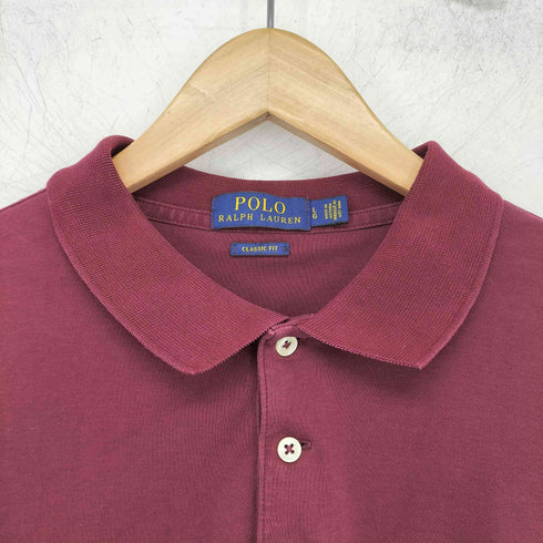 ポロラルフローレン POLO RALPH LAUREN classic fit ロゴ刺繍 ショートスリーブ ラガーシャツ メンズ import:L