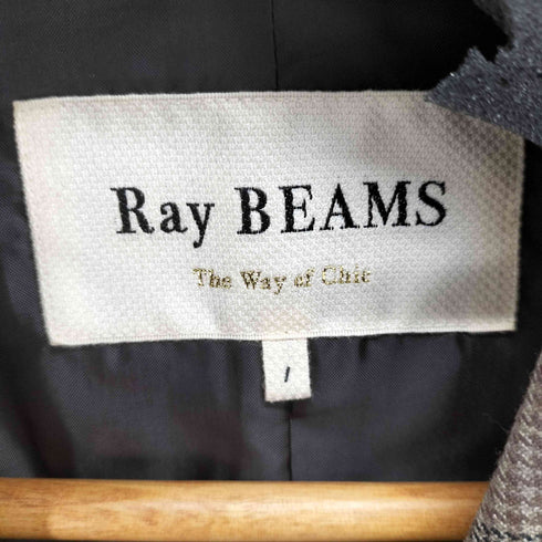 レイビームス Ray BEAMS チェック ベルテッド 4ボタン ダブル ジャケット レディース JPN:1