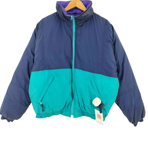 エディーバウアー Eddie Bauer 80-90s 黒タグ リバーシブル グースダウン ジャケット メンズ L