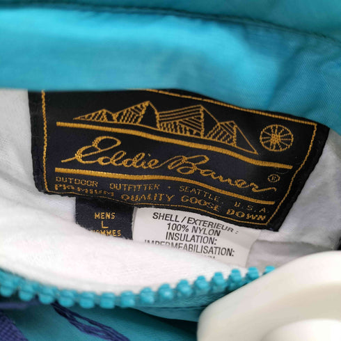 エディーバウアー Eddie Bauer 80-90s 黒タグ リバーシブル グースダウン ジャケット メンズ L