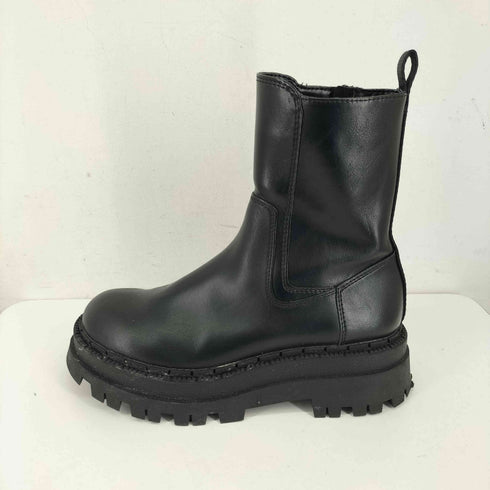 ザラ ZARA サイドジップトラックソール ショートブーツ レディース JPN:36
