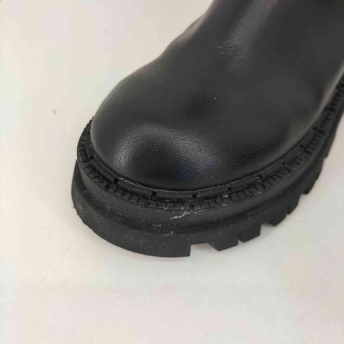 ザラ ZARA サイドジップトラックソール ショートブーツ レディース JPN:36