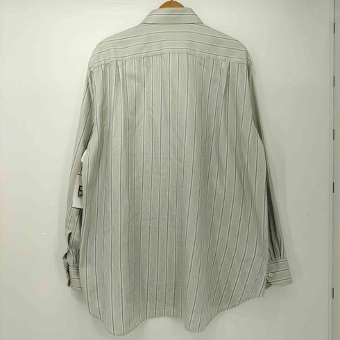 PARK LANE イタリア製 コットン ストライプ ワイドカラー L/S シャツ メンズ JPN:42