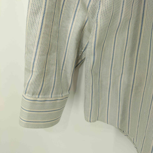 PARK LANE イタリア製 コットン ストライプ ワイドカラー L/S シャツ メンズ JPN:42