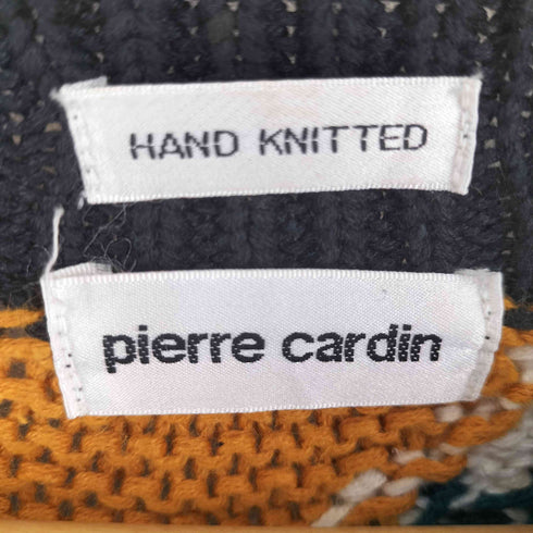 ピエールカルダン pierre cardin 90-00s リネン混 コットン総柄ニット メンズ M