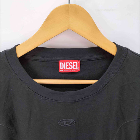 ディーゼル DIESEL T-BOXT-LS-INT 刺繍 Dロゴ ロング クルーネックTシャツ メンズ import:M