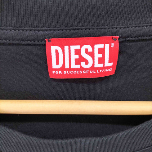 ディーゼル DIESEL T-BOXT-LS-INT 刺繍 Dロゴ ロング クルーネックTシャツ メンズ import:M