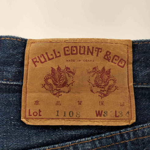 フルカウント FULLCOUNT 1108 SLIM STRAIGHT スリム ストレート デニム パンツ メンズ W33 L34