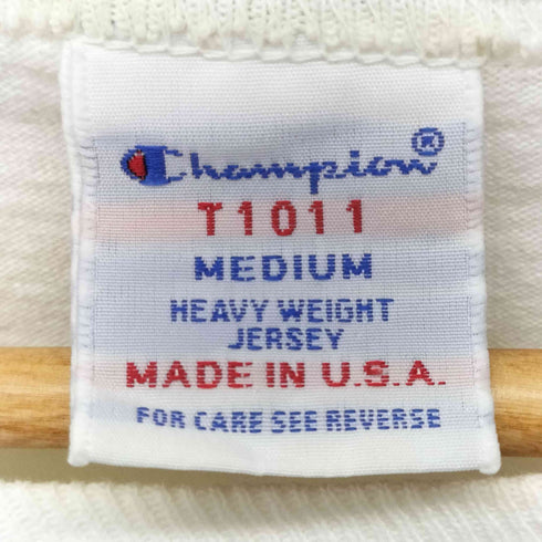 チャンピオン Champion USA製 T1011 OHIO オハイオ カレッジロゴ ラグラン 7分袖 カットソー メンズ import:M