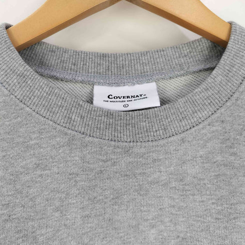 カバーナット Covernat Cロゴクルーネックスウェット メンズ import:L