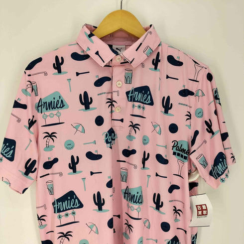 プーマ PUMA 総柄 ロング ポロ テニス シャツ レディース JPN:M