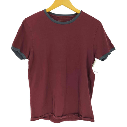 バーニーズニューヨーク BARNEYS NEWYORK S/S コットン リンガーシャツ メンズ import:M