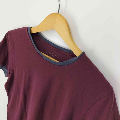 バーニーズニューヨーク BARNEYS NEWYORK S/S コットン リンガーシャツ メンズ import:M