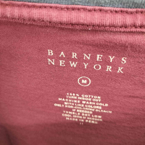 バーニーズニューヨーク BARNEYS NEWYORK S/S コットン リンガーシャツ メンズ import:M