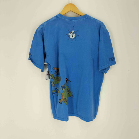 クレイジーシャツ CRAZY SHIRTS 猫 マップ 両サイドプリント Tシャツ メンズ import:L