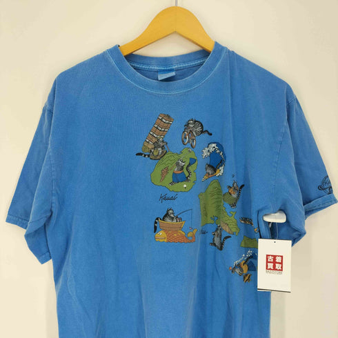 クレイジーシャツ CRAZY SHIRTS 猫 マップ 両サイドプリント Tシャツ メンズ import:L
