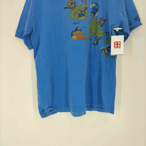 クレイジーシャツ CRAZY SHIRTS 猫 マップ 両サイドプリント Tシャツ メンズ import:L